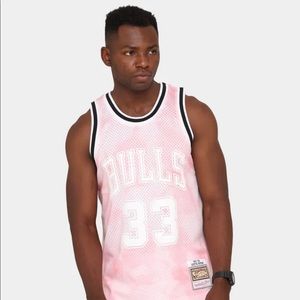 Scottie Pippen Pink Bulls Jersey